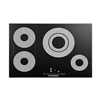 Cosmo 30" Electric Ceramic Glass Cooktop With 4 Burners Triple Zone Element