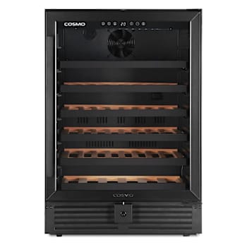 Cosmo Lumin Collection 24 In. 52-Bottle Single Zone Compressor Wine Cooler, LED