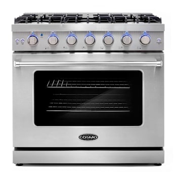 Image for Cosmo 36" Haven Collection 6.0 Cu Ft Gas Range 6 Burners Convection Oven Ss from HD Supply