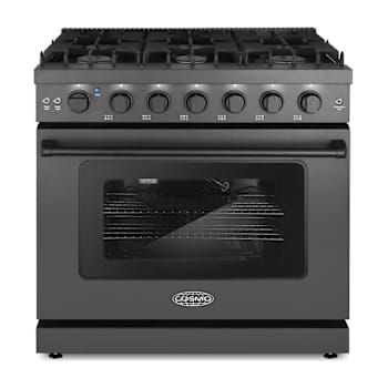 Image for Cosmo 36" Haven Collection 6 Cu Ft Gas Range Convection Oven Black from HD Supply