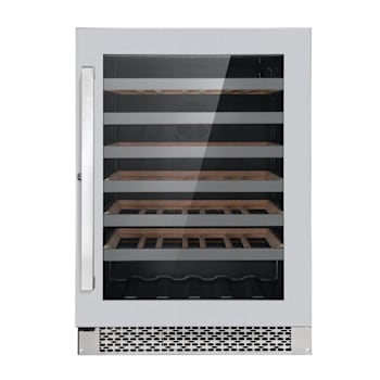 Cosmo Lumin Collection 24" 52-Bottle Single Zone Compressor Wine Cooler LED Ss