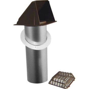Deflecto Dryer Vent Hood 4" W Mouth