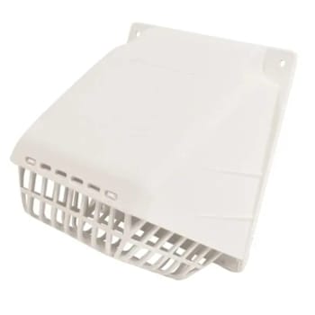 Deflecto Wide Mouth Hood W/ Detachable Bird Guard White