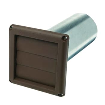 Deflecto Supurr-Vent® Louvered 4 In. Dryer Vent Brown
