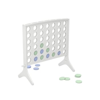 Ledge Lounger™ Four In A Row-White-Sage Green-Sky Blue