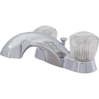 Delta® Lavatory Faucet w/ Pop-Up, 2 Acrylic Knobs, 1.2 GPM in Chrome