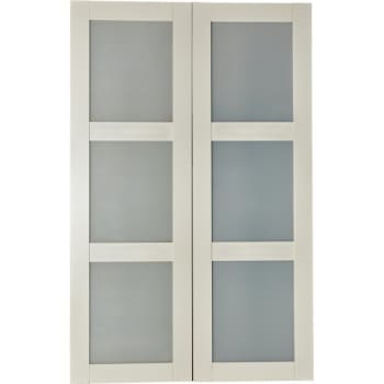 Image for 60" 3 Lite White Sliding Bypass Door from HD Supply