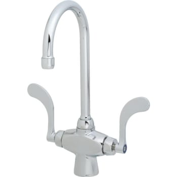 Chicago Faucets® Sink Faucets, 1 Gpm, 9.25" Spout, Chrome, Two Handle