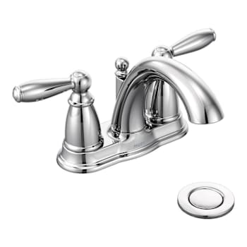 Image for Moen Brantford Chrome 2-Handle High-Arc 1.2 GPM Bathroom Faucet from HD Supply