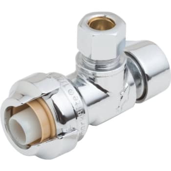 Image for SharkBite® Angle Stop Valve 1/2" SharkBite x 3/8" Compression from HD Supply