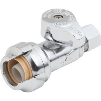 Image for SharkBite® Straight Stop Valve 1/2" SharkBite x 3/8" Compression from HD Supply