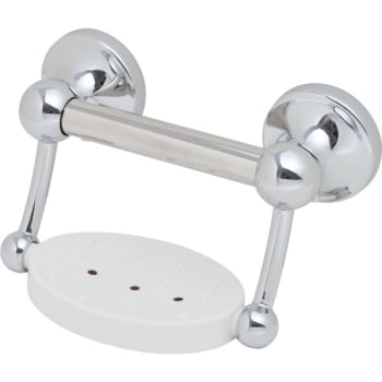 Image for Delta Hidden In Plain Sight Polished Chrome Soap Dish With Assist Bar from HD Supply