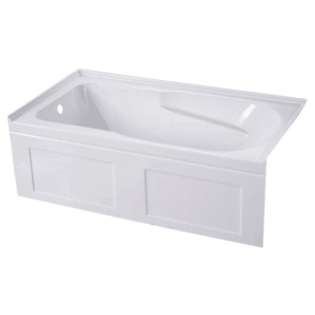Image for Kingston Brass Aqua Eden Vtap603220cl 60" Acrylic Alcove Tub W/left Hand Drain from HD Supply