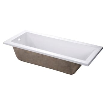 Image for Kingston Brass Aqua Eden Xvtpn672817 67" Acrylic Drop-In Tub W/reversible Drain from HD Supply