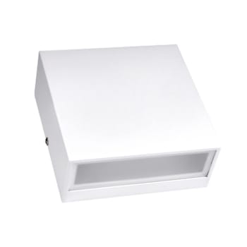Image for J&h LED 5.5" 1-Light Square Wall Sconce, Adjustable Cct, 12 Watt, White from HD Supply