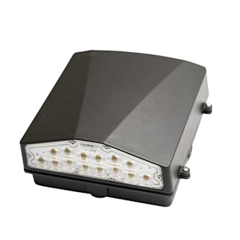 J&h LED Wallpack, Dimmable, Adjustable Lumens And Cct, 25 Watt, Bronze
