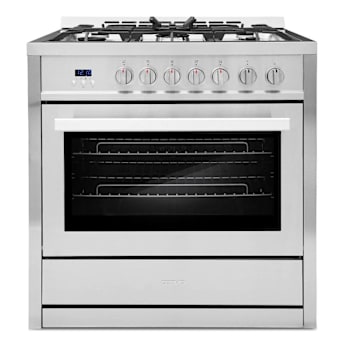 Image for Cosmo 36 In. Nebula Collection 3.8 Cu. Ft. Gas Range, 5 Burners, Convection Oven from HD Supply