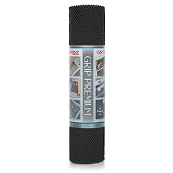 Con-Tact Brand 18"X10' Premium Nonadhesive Shelf Liner, Black, Case Of 15