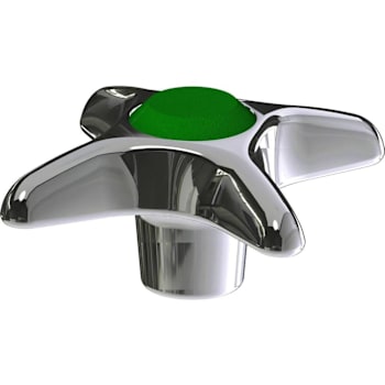 Image for Chicago Faucets 2-1/2" Cross Handle With Button Indexed 'Cw' from HD Supply