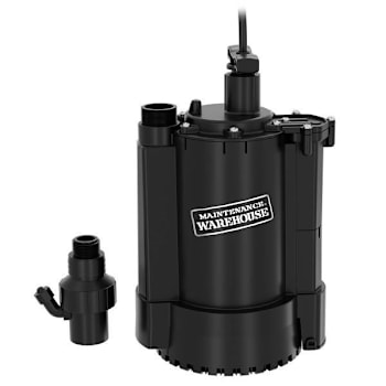 Maintenance Warehouse® 1/3 HP Intelligent Submersible Utility Pump