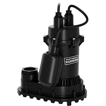 Maintenance Warehouse® 1/3 HP Cast Iron / Thermoplastic Sump Pump