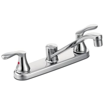 Cleveland Faucet Group® Cornerstone Kitchen Faucet, Chrome Two Handle