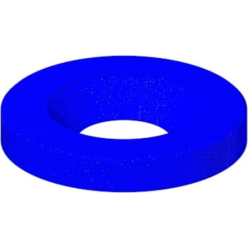 Chicago Faucets Button, Blue Index