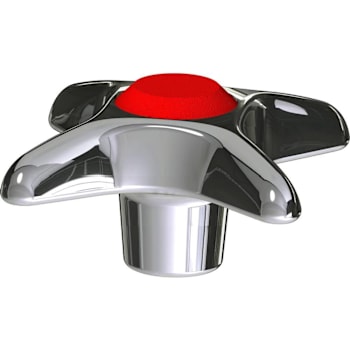 Image for Chicago Faucets 2-1/2" Cross Handle With Button Indexed 'Hw' from HD Supply