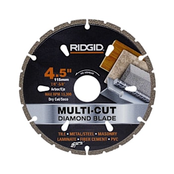 Ridgid 4.5 In. Multi-Cutting Diamond Blade
