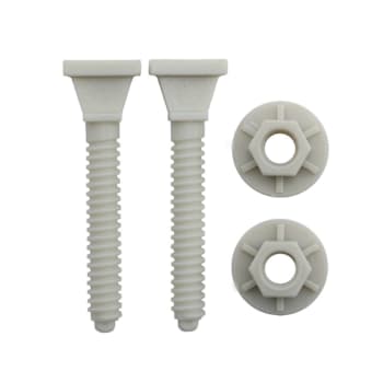 Danco 5/16 In. X 2-1/2 In. Plastic Toilet Closet Bolts With Nuts (2 Pack)