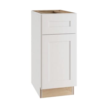 Image for Newport 15 In. W X 24 In. D X 34.5 In. H Assembled Plywood Base Kitchen Cabinet In Pacific White With Soft Close LH from HD Supply