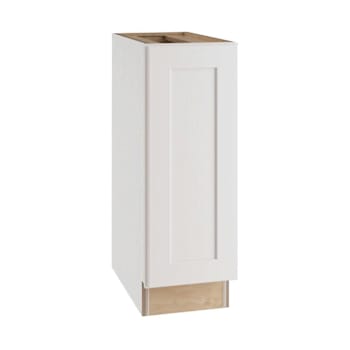 Image for Newport 9 In. W X 24 In. D X 34.5 In. H Assembled Plywood Full Height Door Base Kitchen Cabinet In Pacific White LH from HD Supply