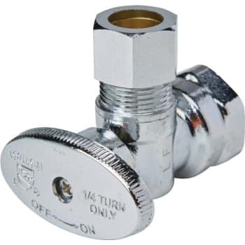 Image for Maintenance Warehouse® Quarter-Turn Angle Stop Valve 1/2" Fip X 1/2" Comp from HD Supply