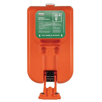 Justrite 10 Gallon Portable Self-Contained Hughes Eye Wash Station Gravity-Fed