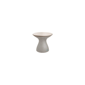 Ledge Lounger™ Autograph Standard Side Table-Sandstone Base-Cloud Lid