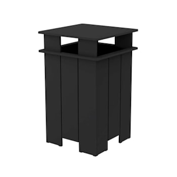 Image for Ledge Lounger™ Mainstay Industrial Square Trash Bin And Liner-Black from HD Supply