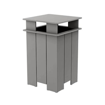 Image for Ledge Lounger™ Mainstay Industrial Square Trash Bin And Liner-Gray from HD Supply