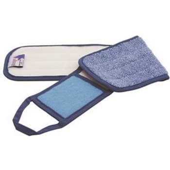 Image for Renown 18 In. Microfiber Flat Mop Pad, Scrubber Flap, Blue, Package Of 3 from HD Supply