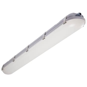 SATCO 4' Vapor Proof Linear Fixture With Battery Backup, 40/50/60 Watt, 3 CCT