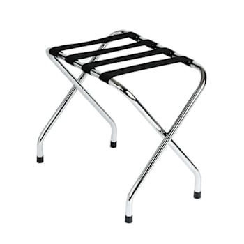 Hospitality 1 Source Standard Metal Luggage Rack Chrome Plated Case Of 4