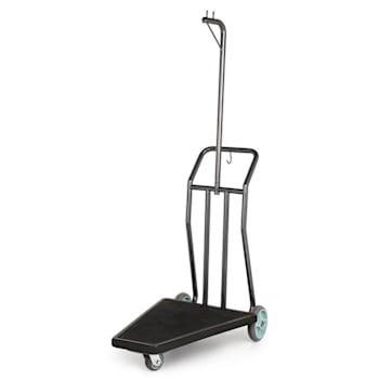 Hospitality 1 Source Coastal Compact Cart Hammertone Finish / Rubber Mat Deck