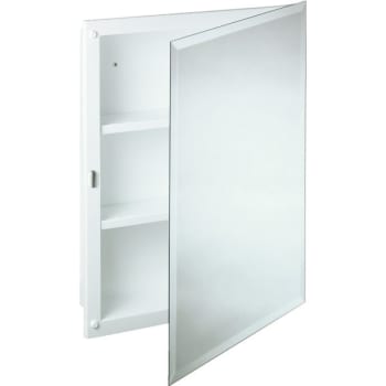 Image for 16w X 20"h Recessed Beveled Edge Mirrored Medicine Cabinet With Polystyrene Body from HD Supply