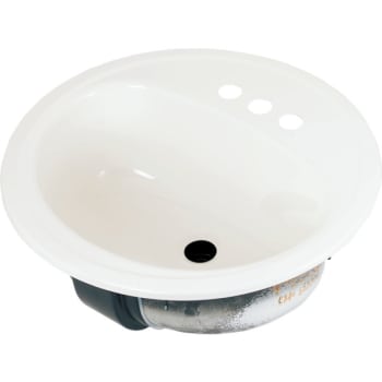 Bootz 19 Round Lavatory Sink White Porcelain Steel Hd Supply Bootz 19 Round Lavatory Sink White Porcelain Steel