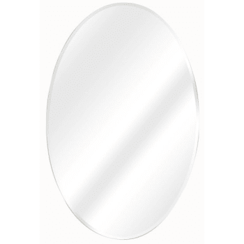 Image for Zenith 21w X 31"h Surface Mount Steel Medicine Cabinet Oval Beveled Mirror from HD Supply