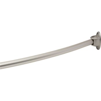 Seasons®  60" Satin Nickel Aluminum Curved Shower Rod