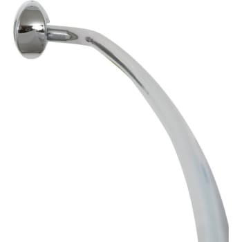 Seasons®  44-72" Adjustable Curved Shower Rod With Brackets, Chrome