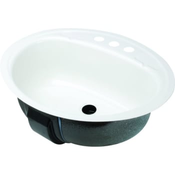 Image for Bootz 16 x 19 in. Oval Bathroom Sink (White) from HD Supply