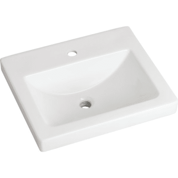 Image for Gerber Wicker Park 1-Hole Countertop Lavatory Sink With U-Shaped Basin, White from HD Supply