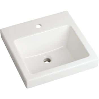 Image for Gerber Wicker Park Single Hole Countertop Lavatory Sink, 21x18" Rectangle, White from HD Supply