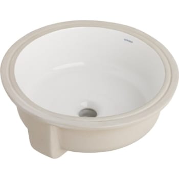 Image for Gerber Luxoval Undercounter 16x16" Round Lavatory Sink, White from HD Supply